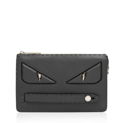 Fendi Leather Selleria Monster Clutch (SHF-hyUZqB)