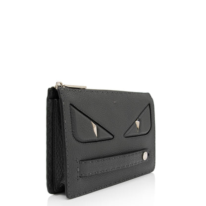 Fendi Leather Selleria Monster Clutch (SHF-hyUZqB)