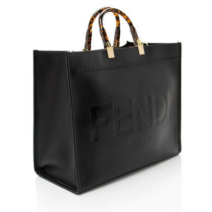 Fendi X Sara Coleman FF Vertigo Canvas Shopping Tote