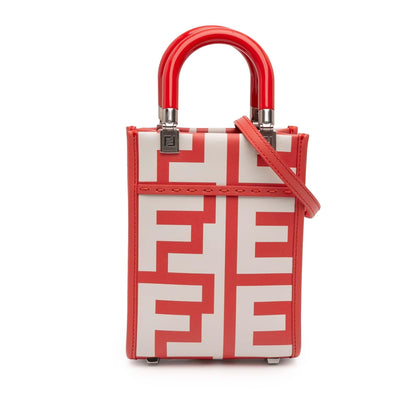 Fendi Marc Jacobs Mini Leather Sunshine Shopper Tote