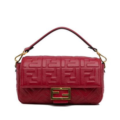 Fendi Medium Embossed Zucca Baguette (SHG-nWpDEM)
