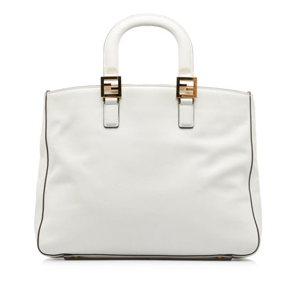 Fendi Tote Leather Red Tote Bag Red