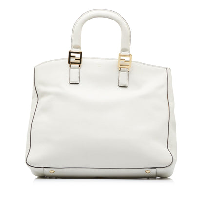 Fendi Tote Leather Red Tote Bag Red