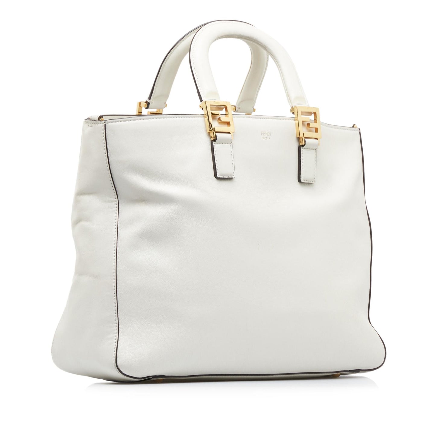 Fendi Tote Leather Red Tote Bag Red