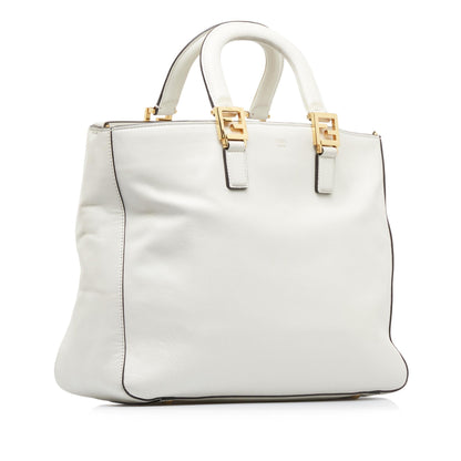 Fendi Tote Leather Red Tote Bag Style 4