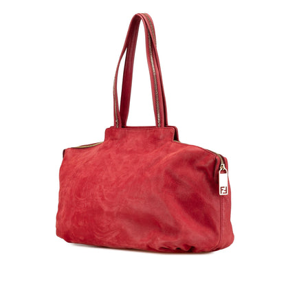 Fendi Tote Leather Red Tote Bag Style 3