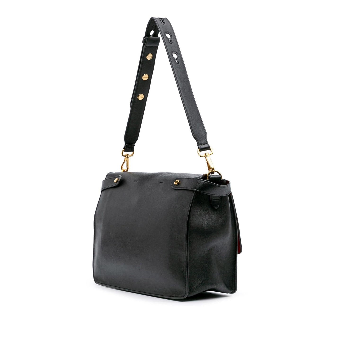 Fendi Tote Leather Red Tote Bag Style 2