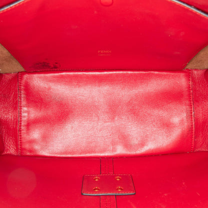 Fendi Kan U Leather Red Shoulder Bag