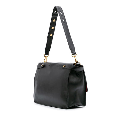 Fendi Kan U Leather Red Shoulder Bag