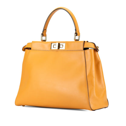 Fendi Peekaboo Leather Red Crossbody