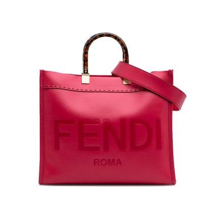 Fendi Medium Leather Sunshine Shopper Tote