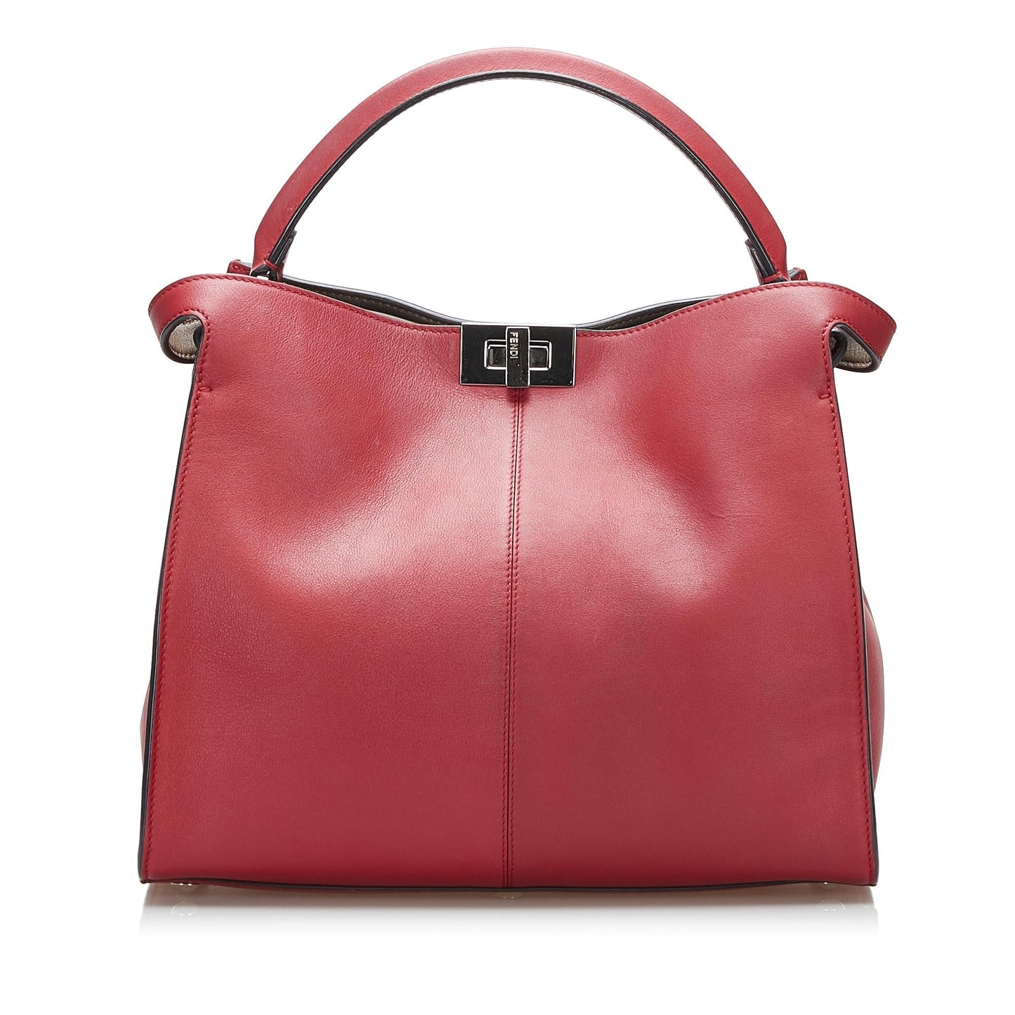 Fendi Peekaboo Leather Red Handbag Style 5
