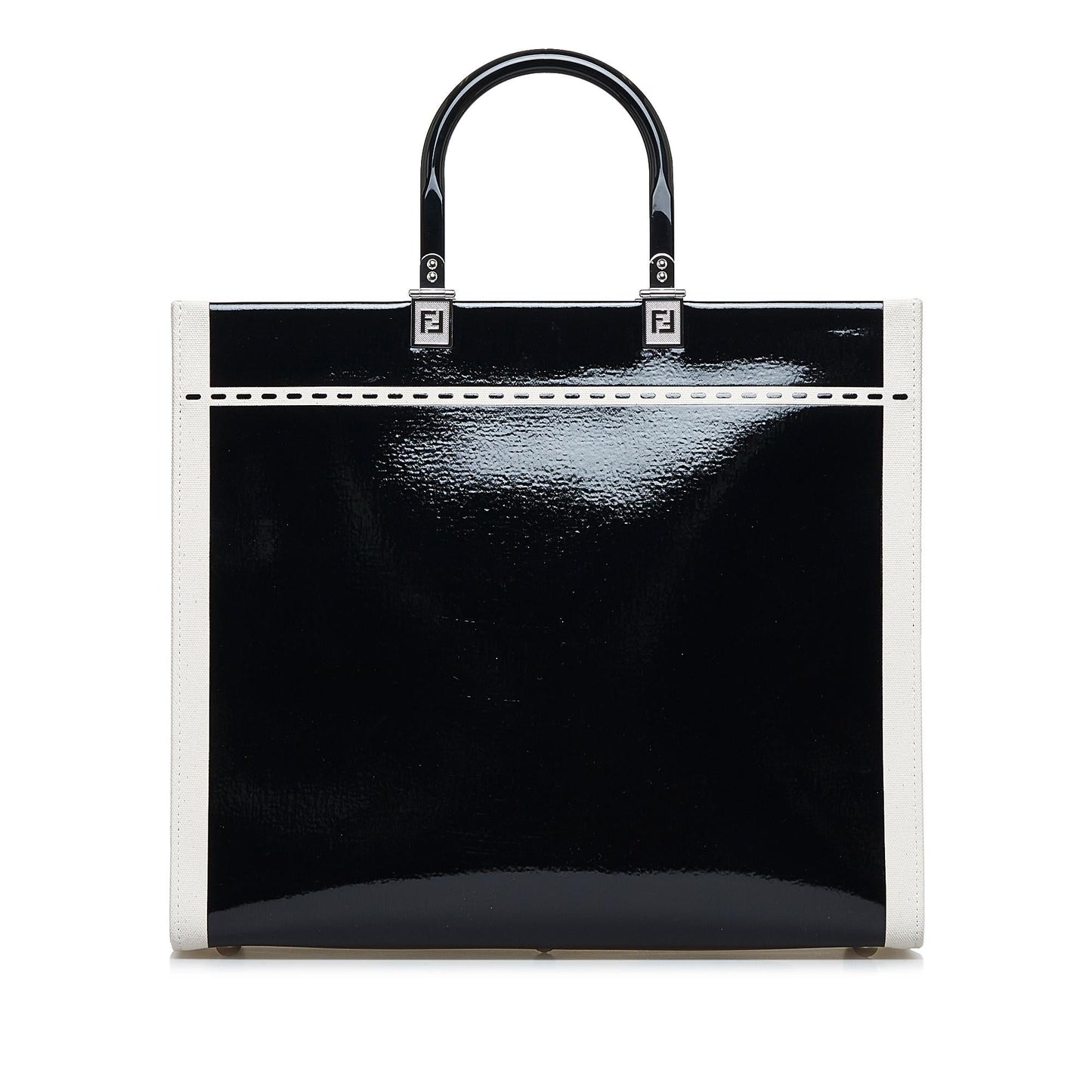 Fendi Sunshine Leather Red Tote Bag