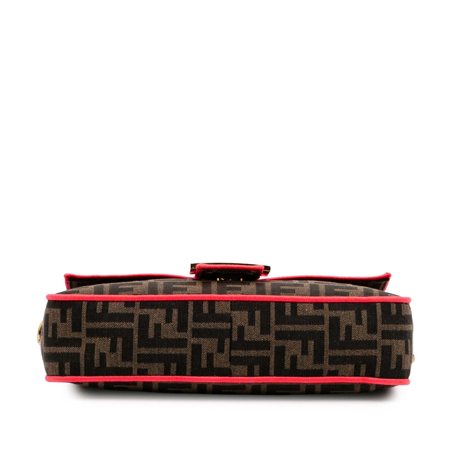 Fendi Baguette Canvas Red Shoulder Bag Style 18