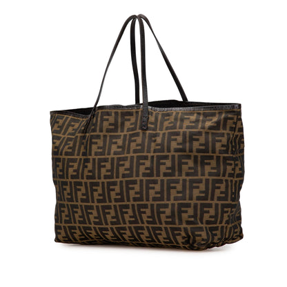 Fendi Medium Zucca Canvas Roll Tote