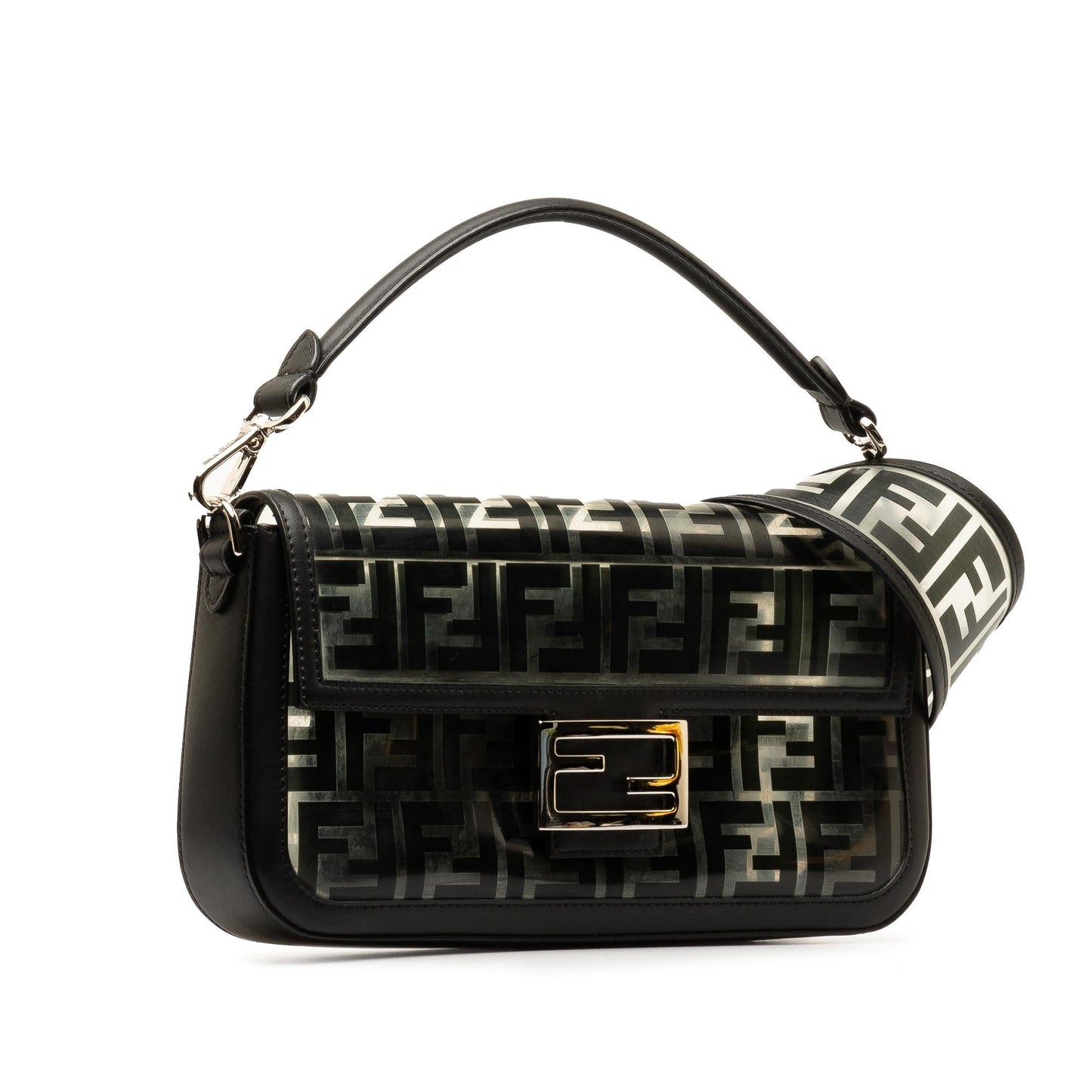 Fendi Medium Zucca Pvc Baguette Satchel