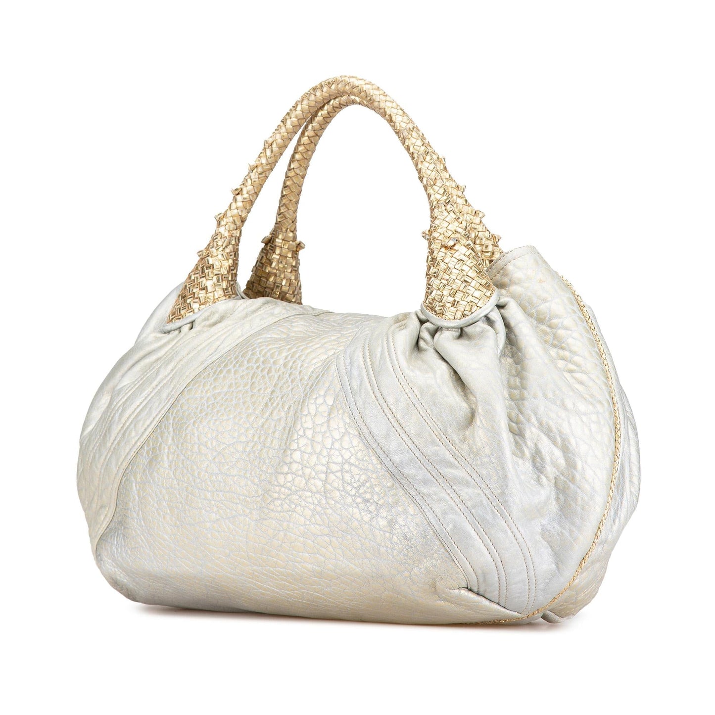 Fendi Metallic Leather Spy Hobo Bag Shg-Evkhyb