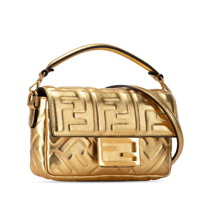 Fendi Mini Embossed Zucca Baguette Satchel (SHG-Nn3PEu)