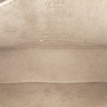 Fendi Zucca Canvas Double Flap Mamma Shg-D31Esp