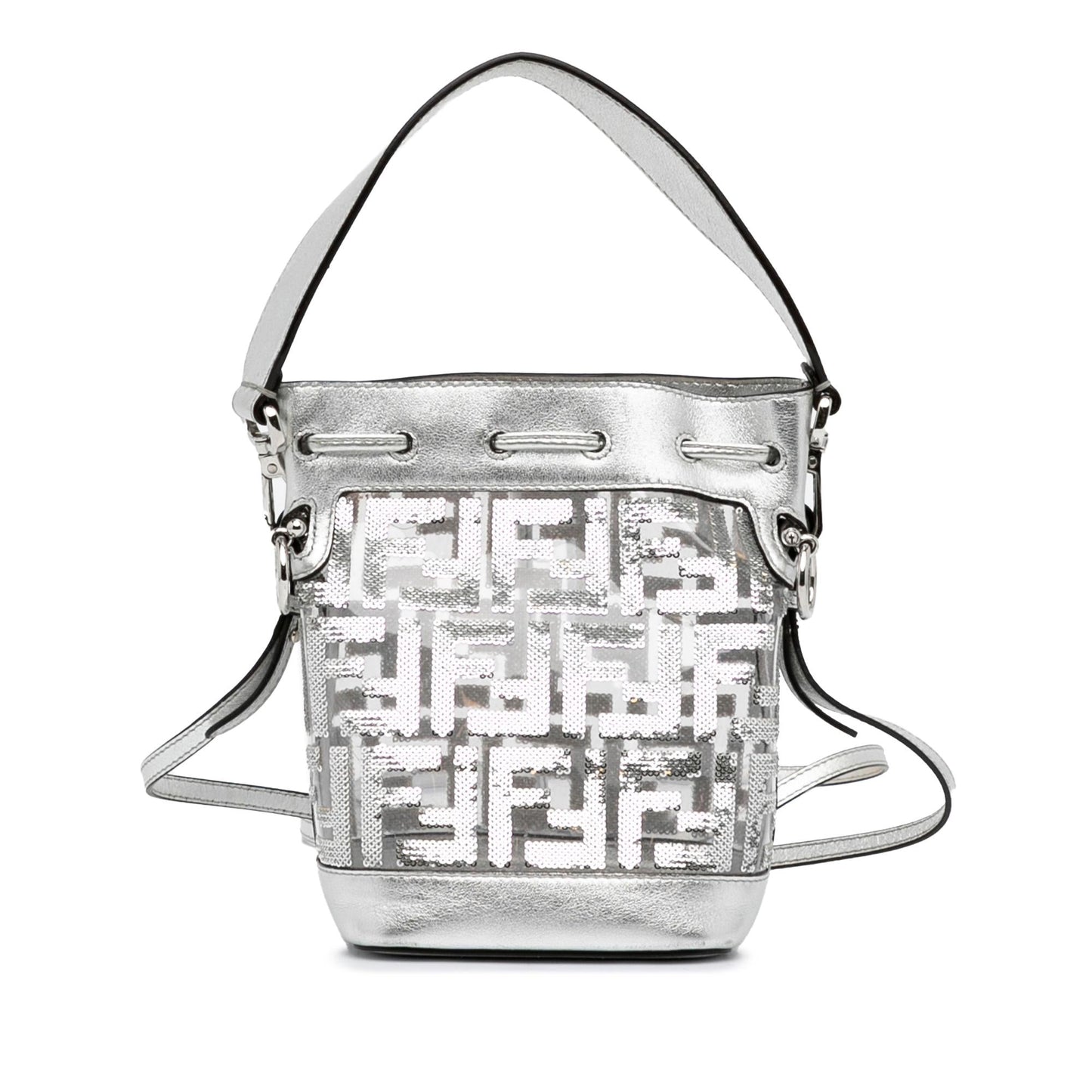 Fendi Mini Mon Tresor Sequined Bucket Bag (SHG-qQnN4Z)