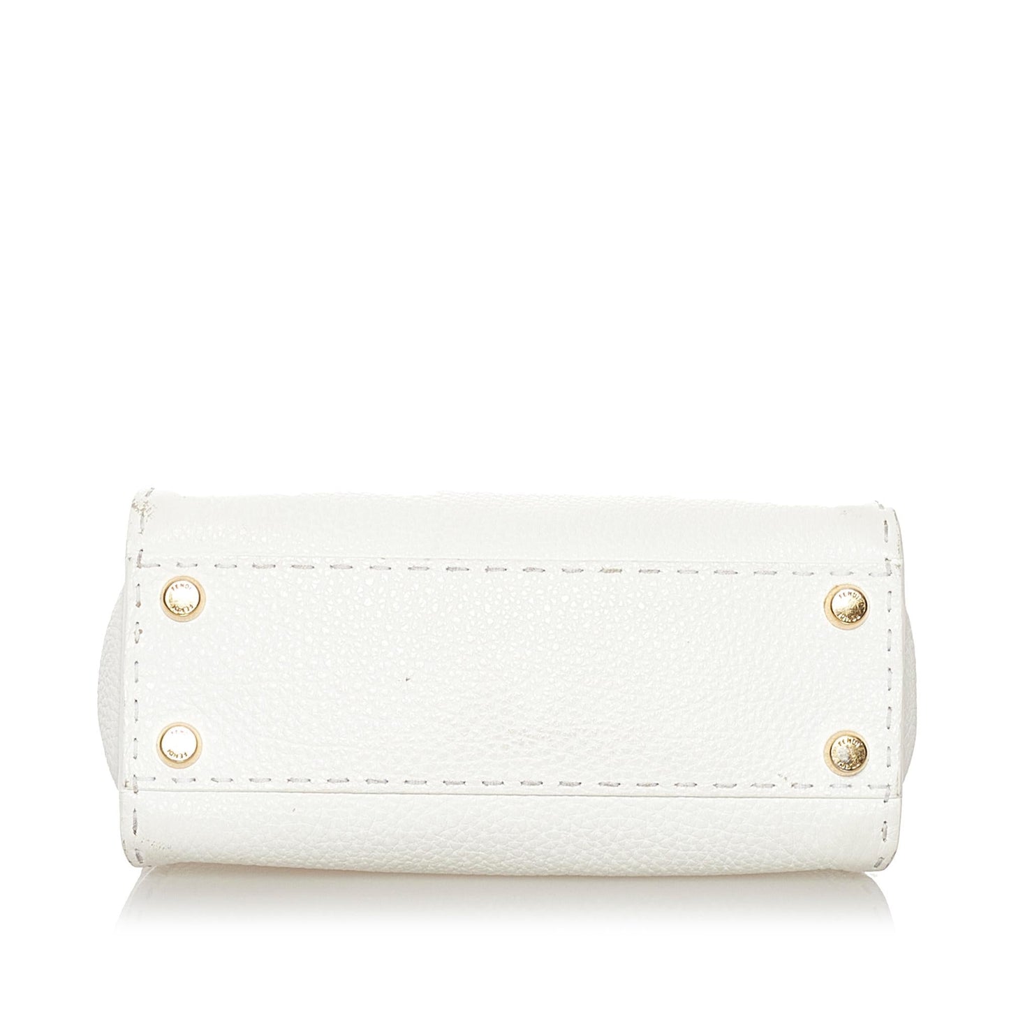 Fendi Mini Selleria Peekaboo Leather Satchel (SHG-34091)