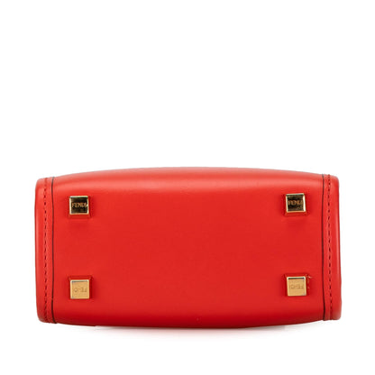 Fendi Sunshine Leather Red Tote Bag Style 2