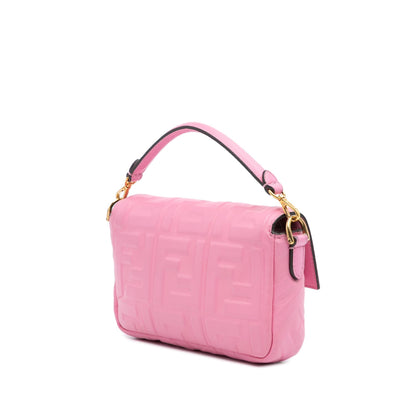 Fendi Baguette Leather Red Shoulder Bag Style 55