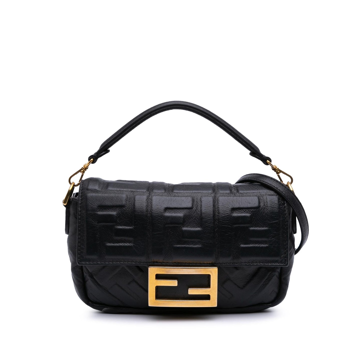 Fendi Baguette Leather Red Shoulder Bag Style 48