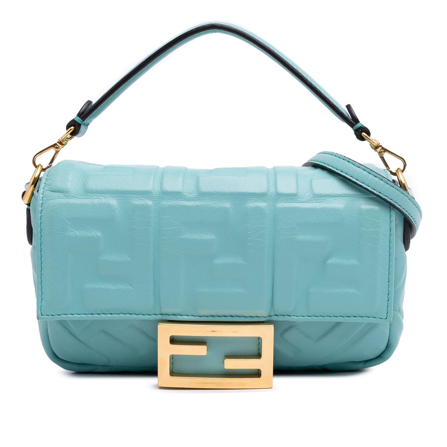 Fendi Baguette Leather Red Shoulder Bag Style 44