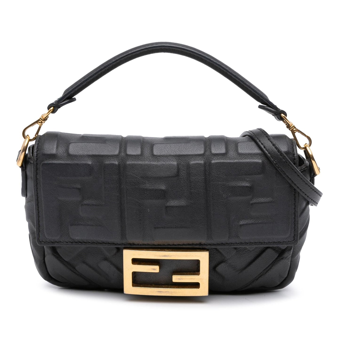 Fendi Baguette Leather Red Shoulder Bag Style 81