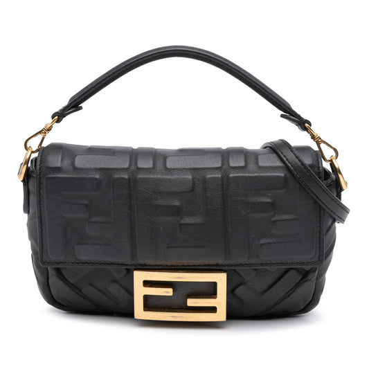 Fendi Baguette Leather Red Shoulder Bag Style 81