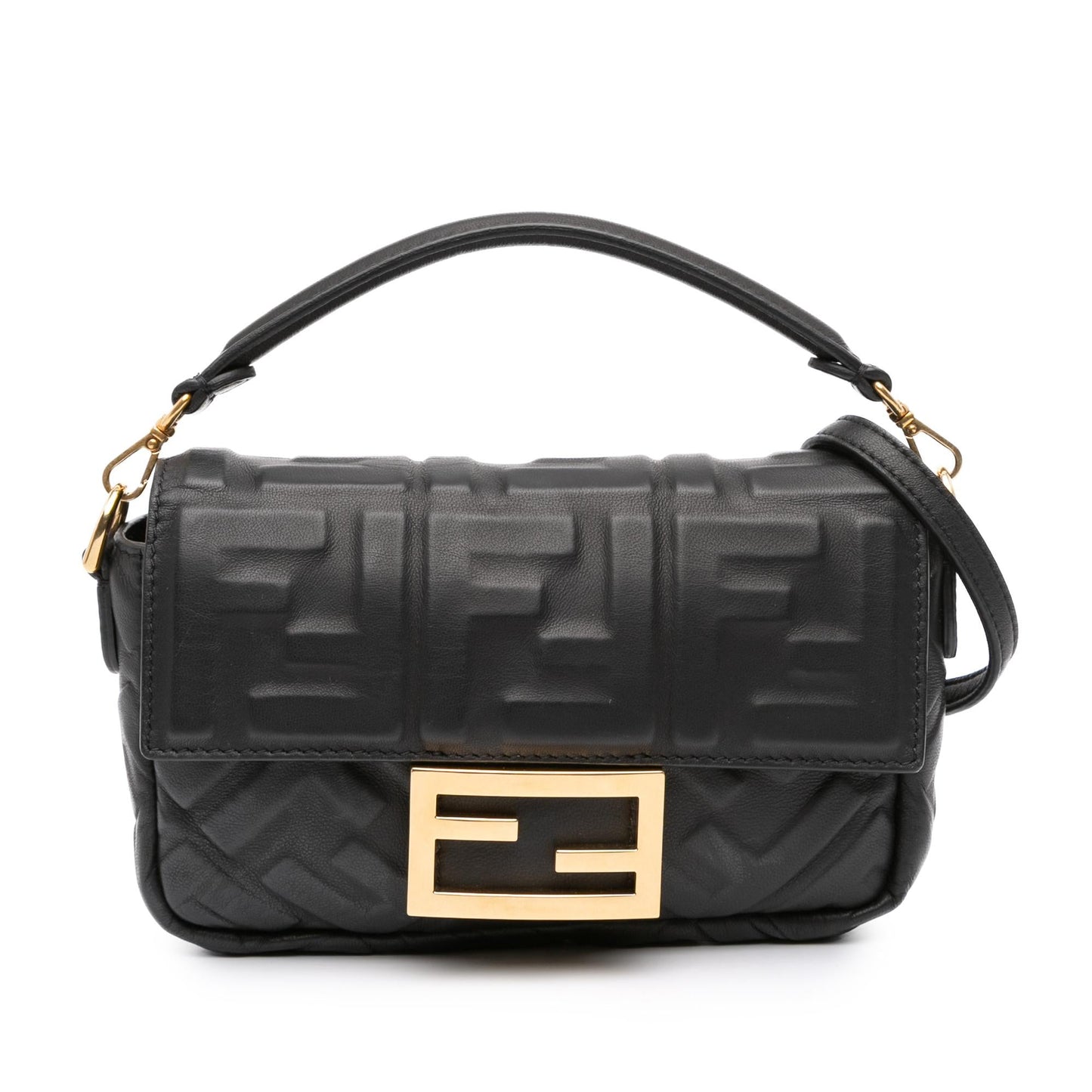 Fendi Baguette Leather Red Shoulder Bag Style 86
