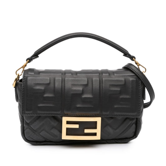 Fendi Baguette Leather Red Shoulder Bag Style 86