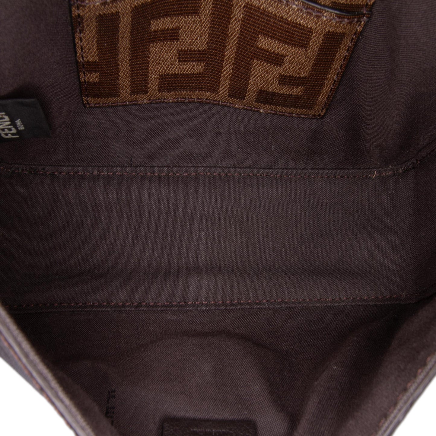 Fendi Baguette Canvas Red Shoulder Bag Style 26