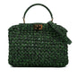 Fendi Mini Zucca Interlaced Canvas Iconic Peekaboo Satchel (SHG-bvHwrT)