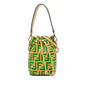 Fendi Mini Zucca Mon Tresor Embossed Leather Bucket Bag (SHG-S2s9H7)