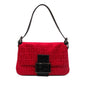 Fendi Mini Zucchino Canvas Mamma Shoulder Bag (SHG-hUhJV9)