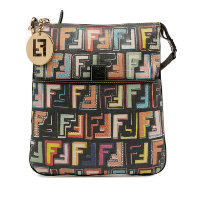 Fendi Multicolor Zucca Spalmati Forever Crossbody