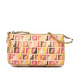 Fendi Multicolor Zucchino Spalmati Chain Pochette