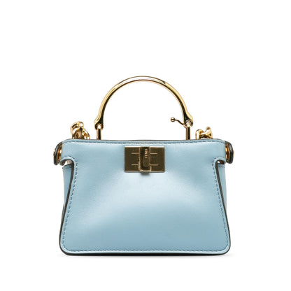 Fendi Peekaboo Leather Red Handbag