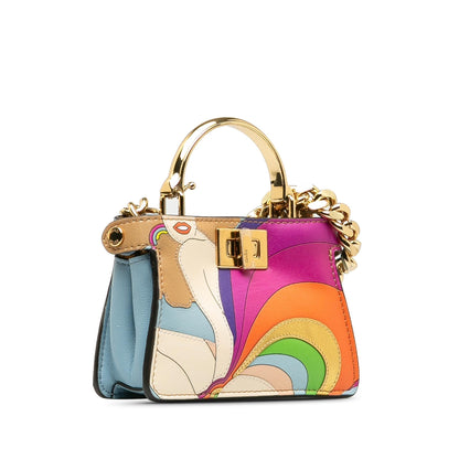 Fendi Peekaboo Leather Red Handbag