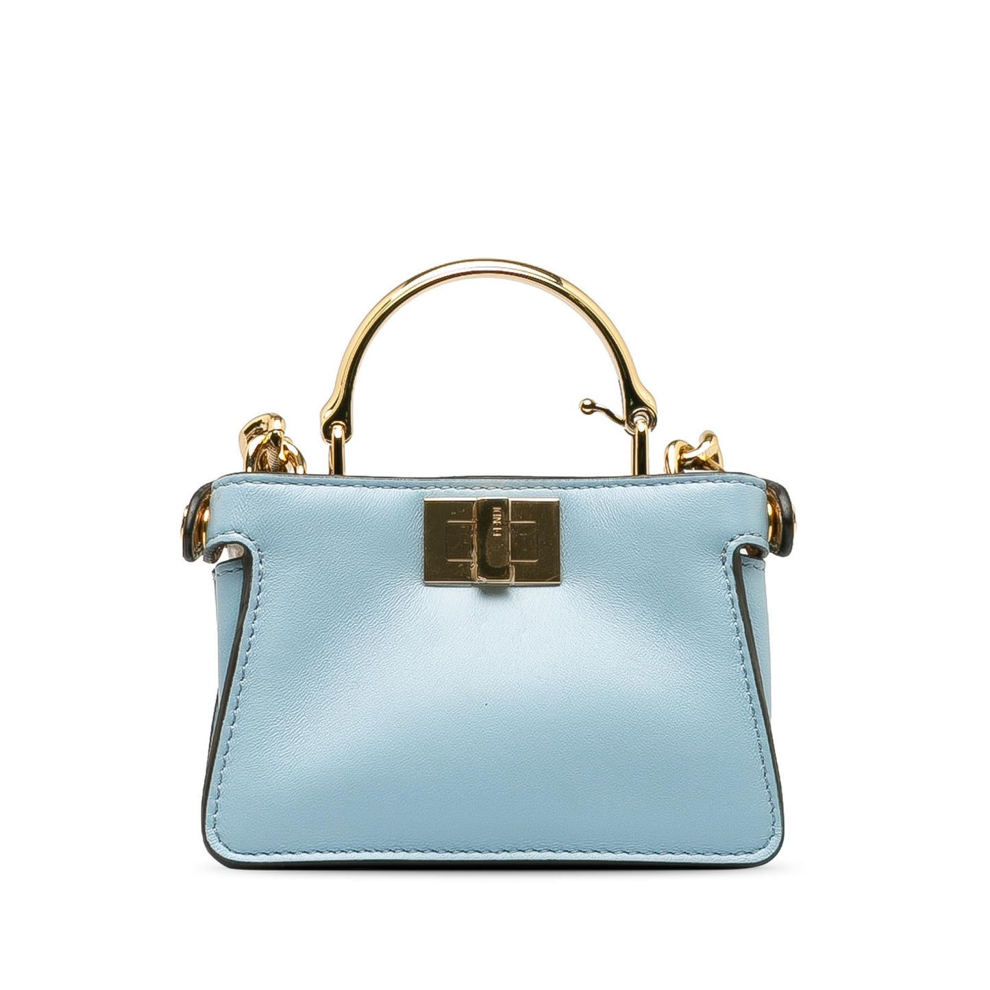 Fendi Peekaboo Leather Red Handbag Leather