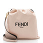 Fendi Nappa Leather Drawstring Medium Shoulder Bag