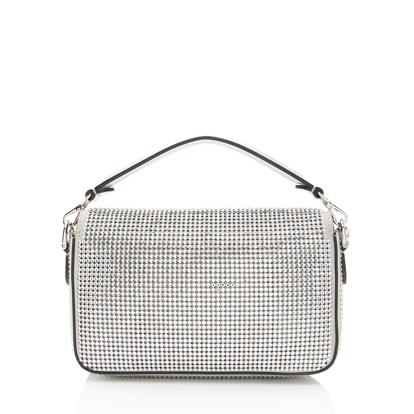 Fendi Nubuck Crystal Mini Baguette Shf-Euhxv9