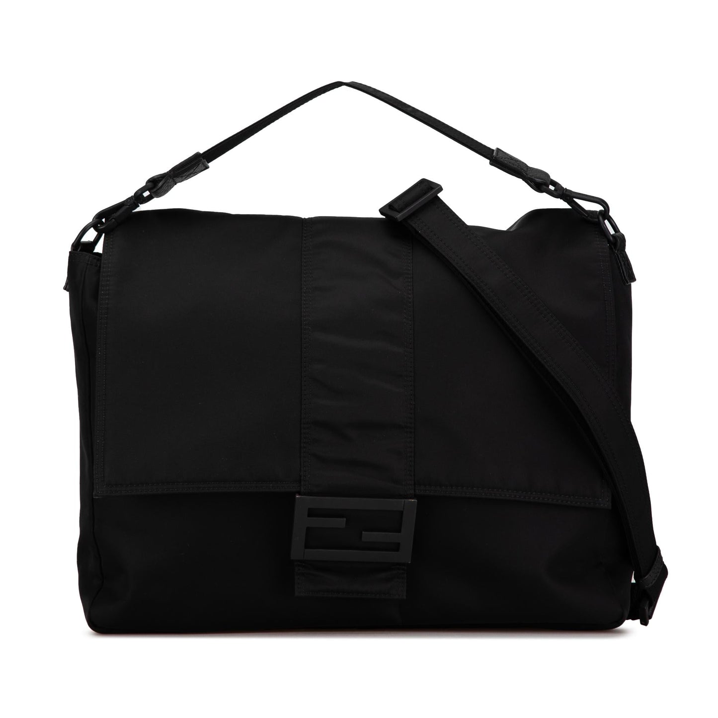 Fendi Nylon Baguette Messenger Bag