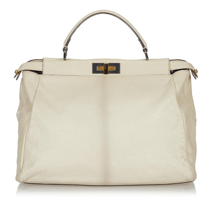 Fendi Peekaboo Leather Satchel (SHG-26729)