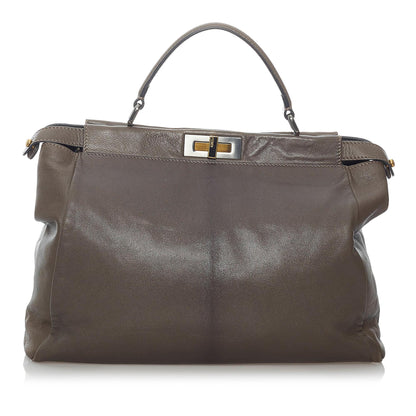 Fendi Peekaboo Leather Satchel (SHG-30047)