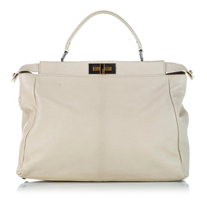 Fendi Peekaboo Leather Satchel (SHG-32466)
