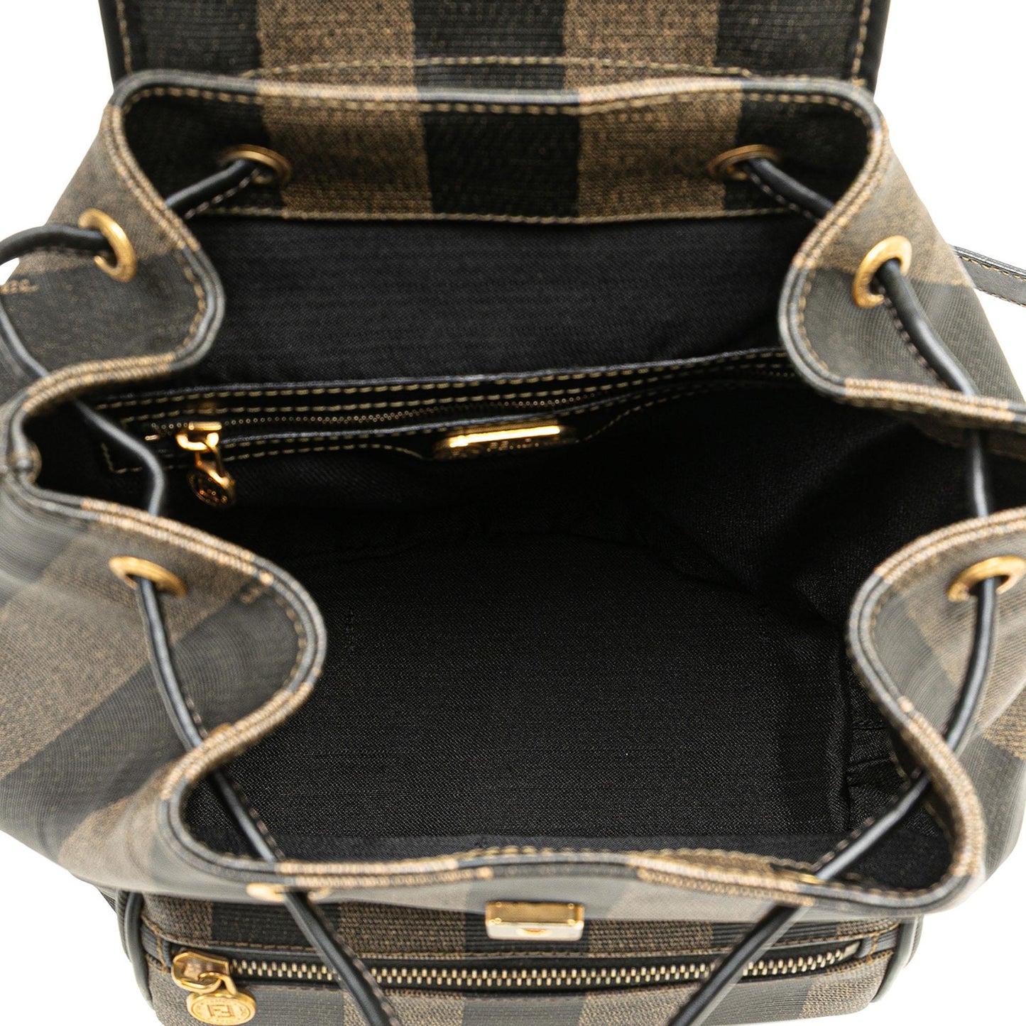 Fendi Luxury Canvas Red Backpack