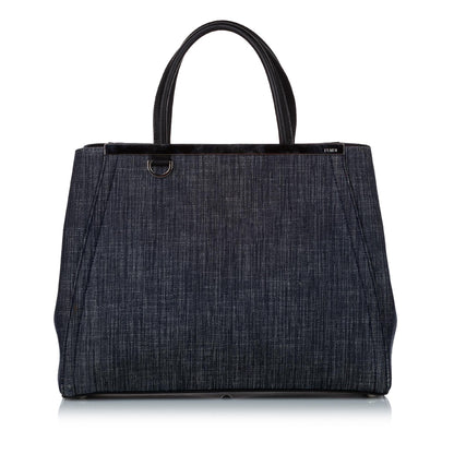 Fendi Petit 2Jours Denim Satchel (SHG-29466)